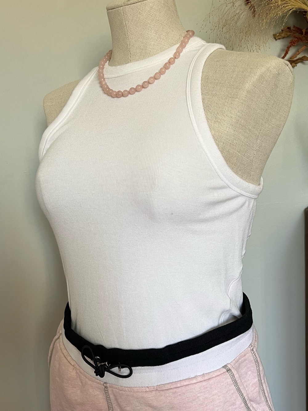 Lululemon White Ribbed Tank Top - Picture 4 of 8